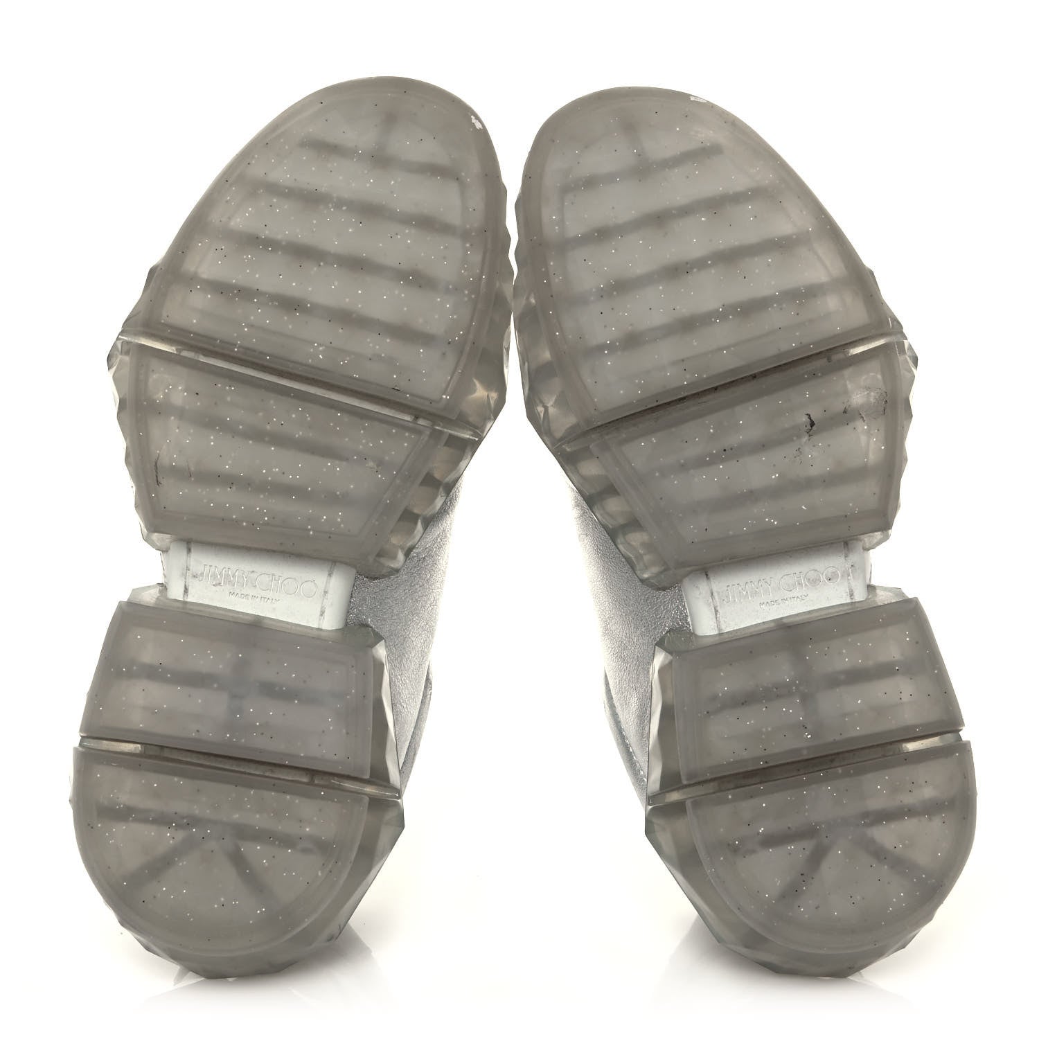 Jimmy Choo Metallic Calfskin Womens Diamond F Low Top Sneaker 36.5 White Silver 5 of 10