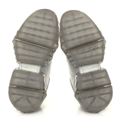 Jimmy Choo Metallic Calfskin Womens Diamond F Low Top Sneaker 36.5 White Silver 5 of 10