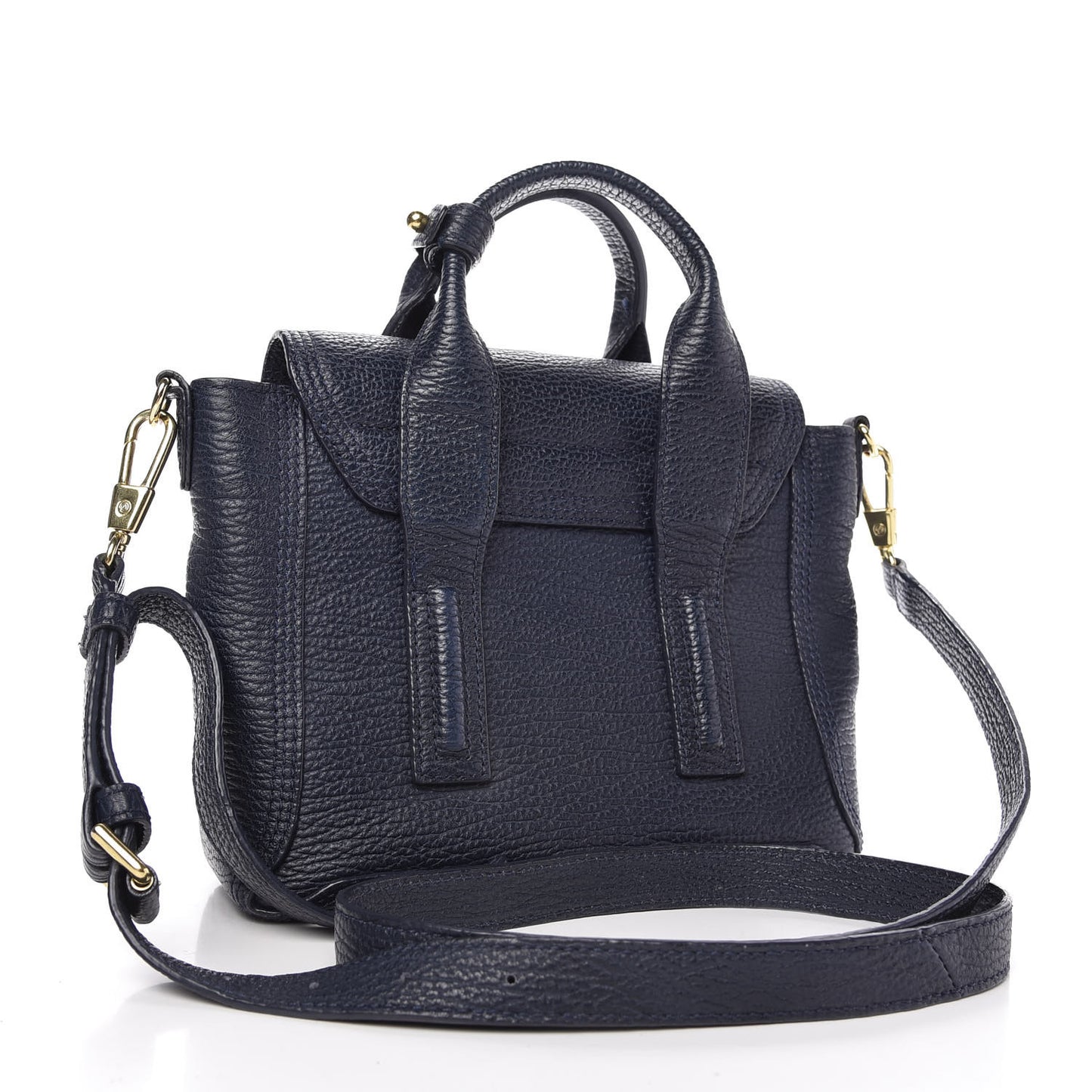 Textured Calfskin Mini Pashli Satchel Ink