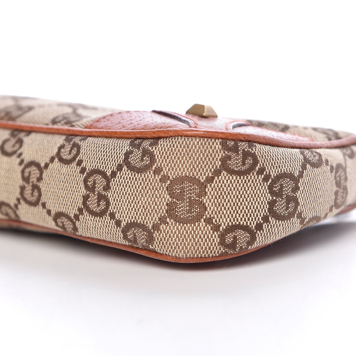 Monogram Horsebit Nail Chain Pochette Orange