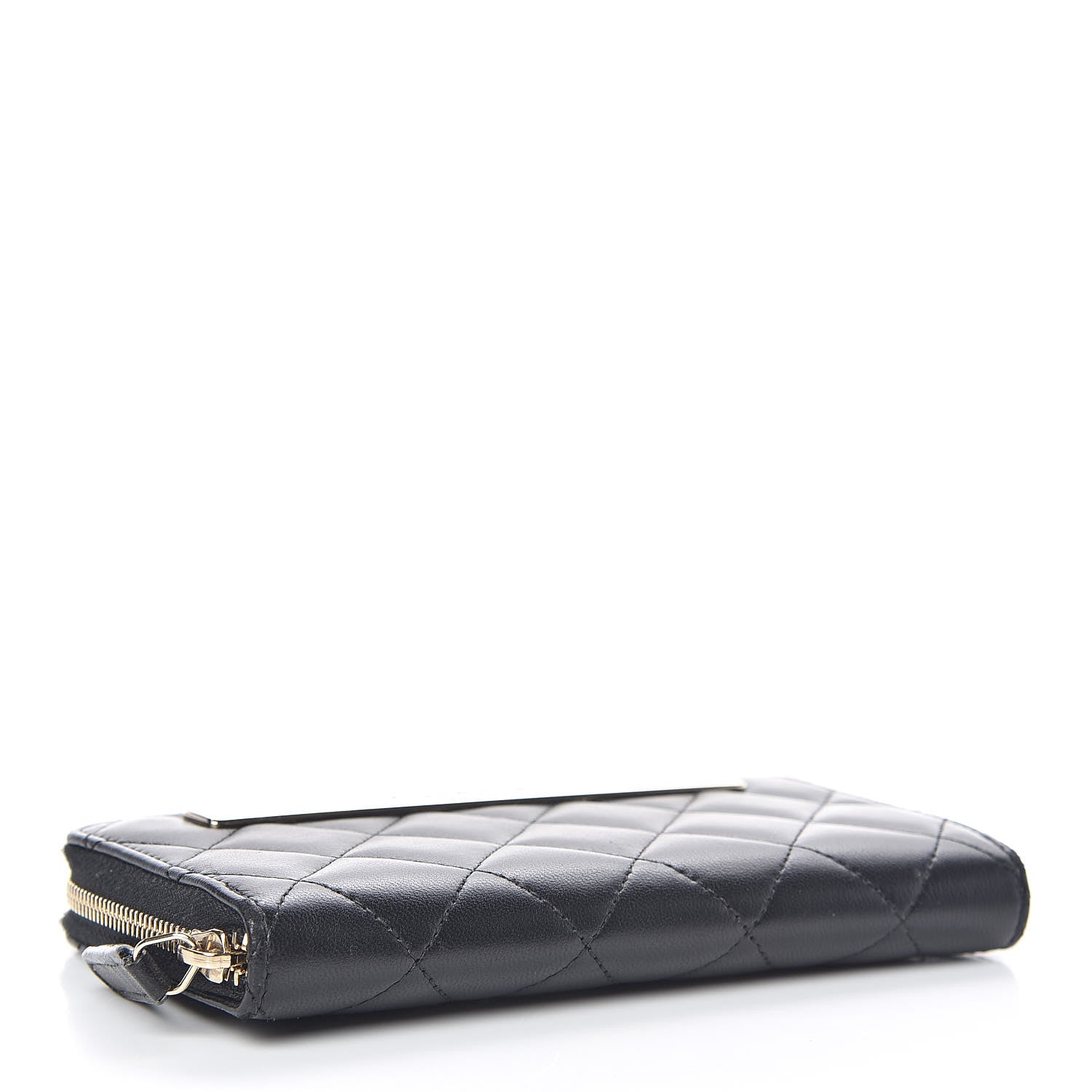 Chanel Lambskin Quilted Small Trendy CC Zip Around Wallet Black 4 of 8