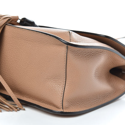 Gucci Cellarius Calfskin Medium Bamboo Daily Flap Shoulder Bag Camelia 9 of 11