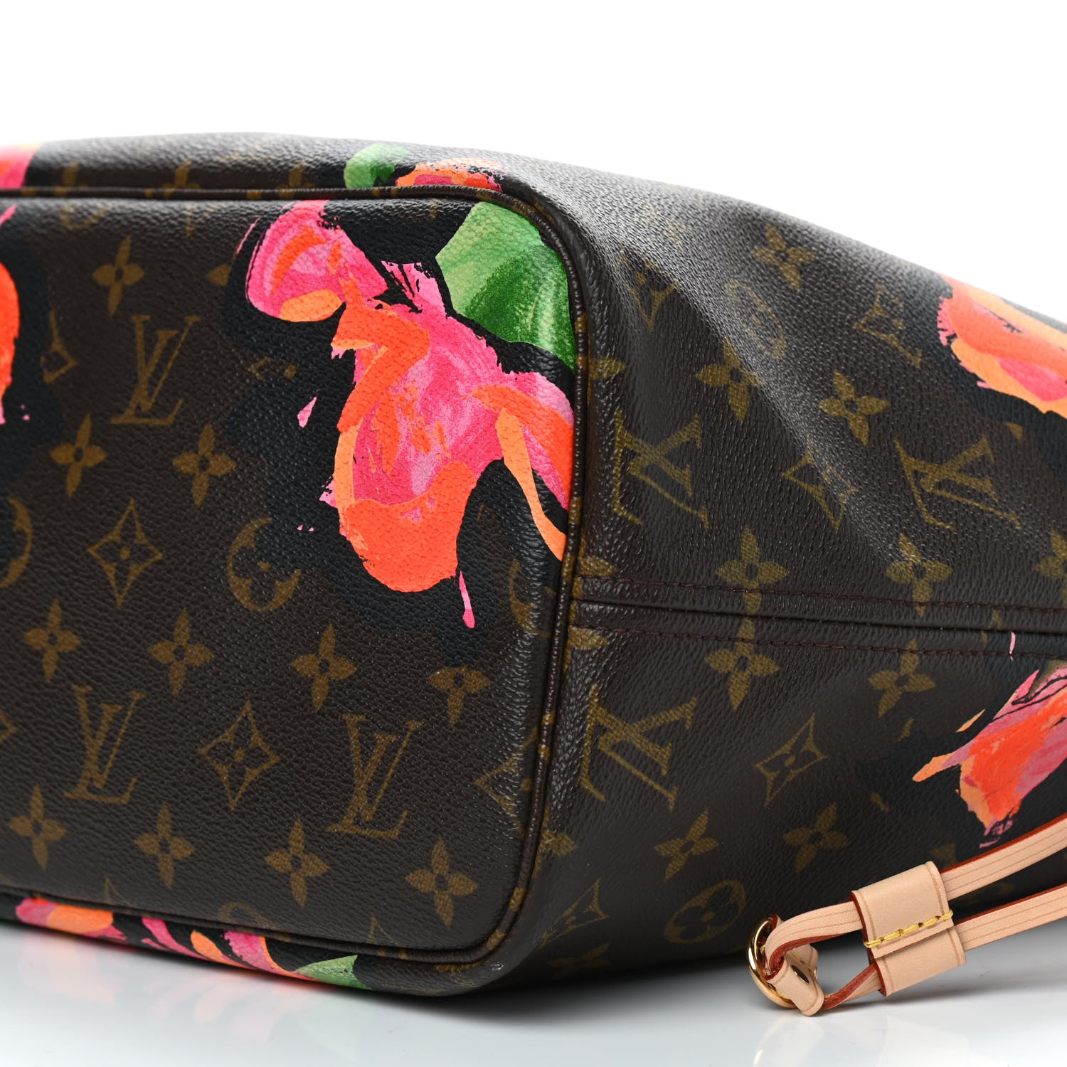 Louis Vuitton Monogram Roses Neverfull MM 9 of 9