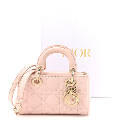 Christian Dior Lambskin Cannage Micro Lady D-Joy Powder Pink 13 of 13