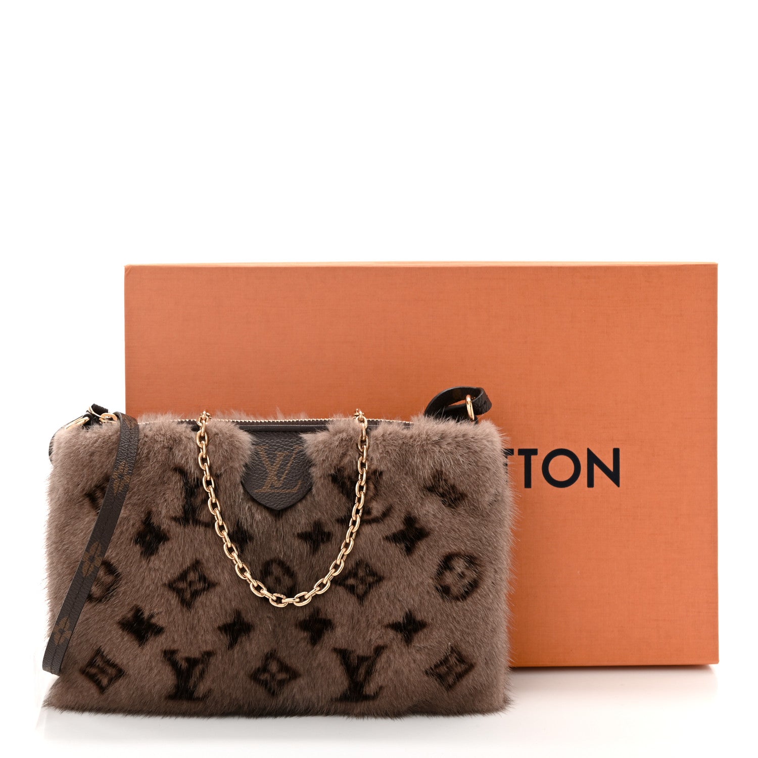 Louis Vuitton Monogram Mink Neo Pochette Milla Vision Brown