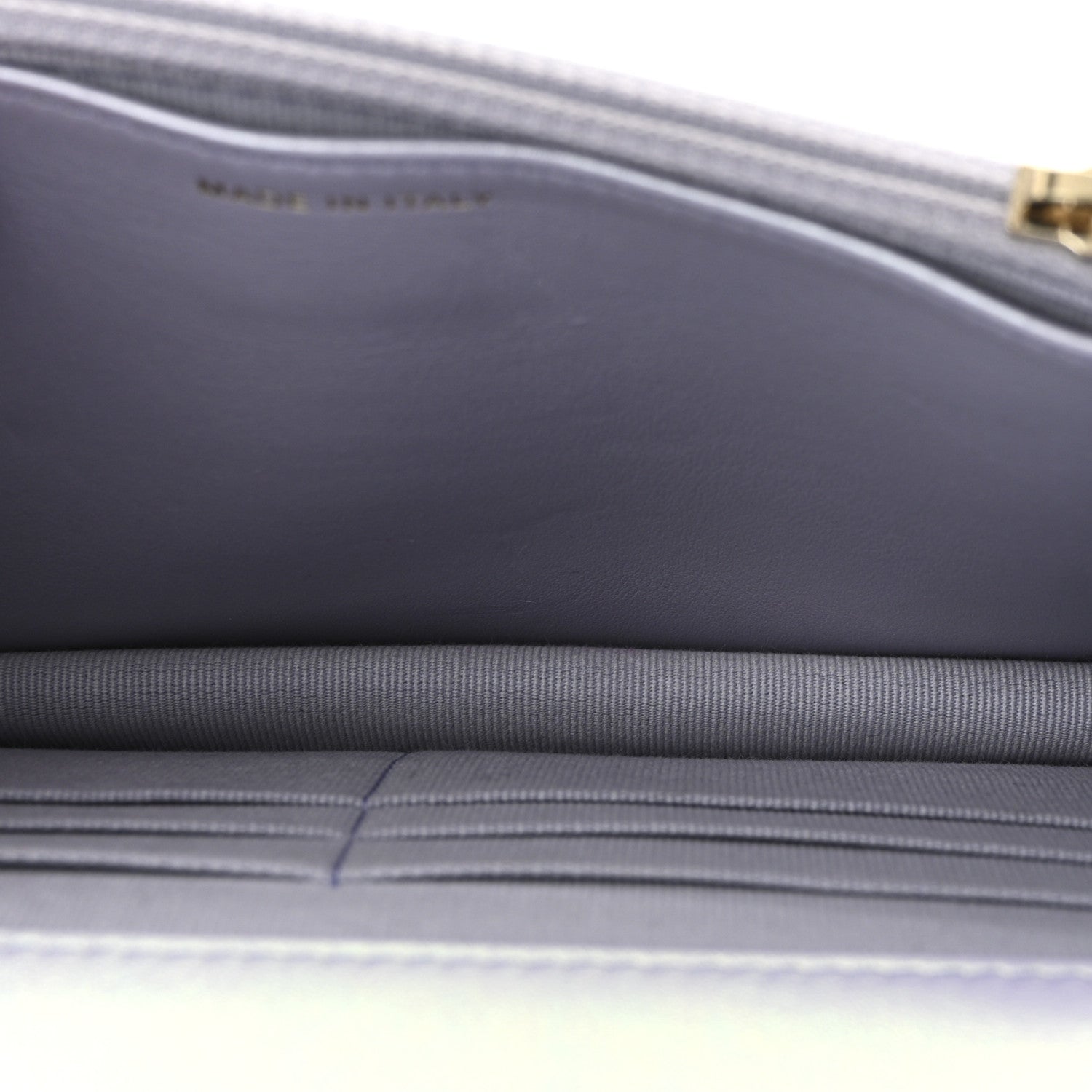 Chanel Iridescent Calfskin Quilted Chanel 19 Wallet On Chain WOC Light Purple 5 of 11