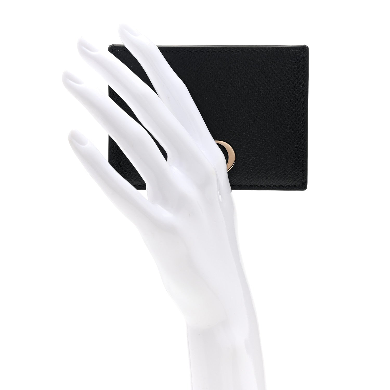 Christian Dior Grained Calfskin 30 Montaigne Card Holder Black 2 of 7