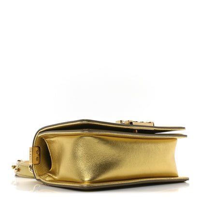 Chanel Metallic Patent Calfskin Quilted Small Boy Flap Gold 4 of 10