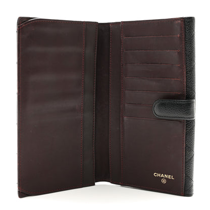 Chanel Caviar Quilted Large Gusset Flap Wallet Black 6 of 14