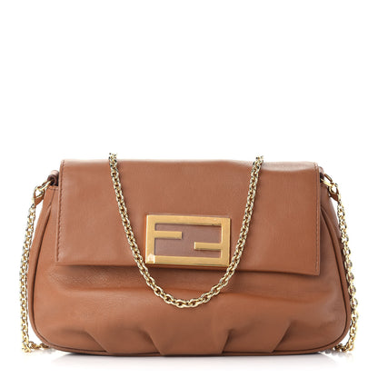 Fendi Vitello Flamingo Fendista Pouchette Crossbody Orzo 1 of 9