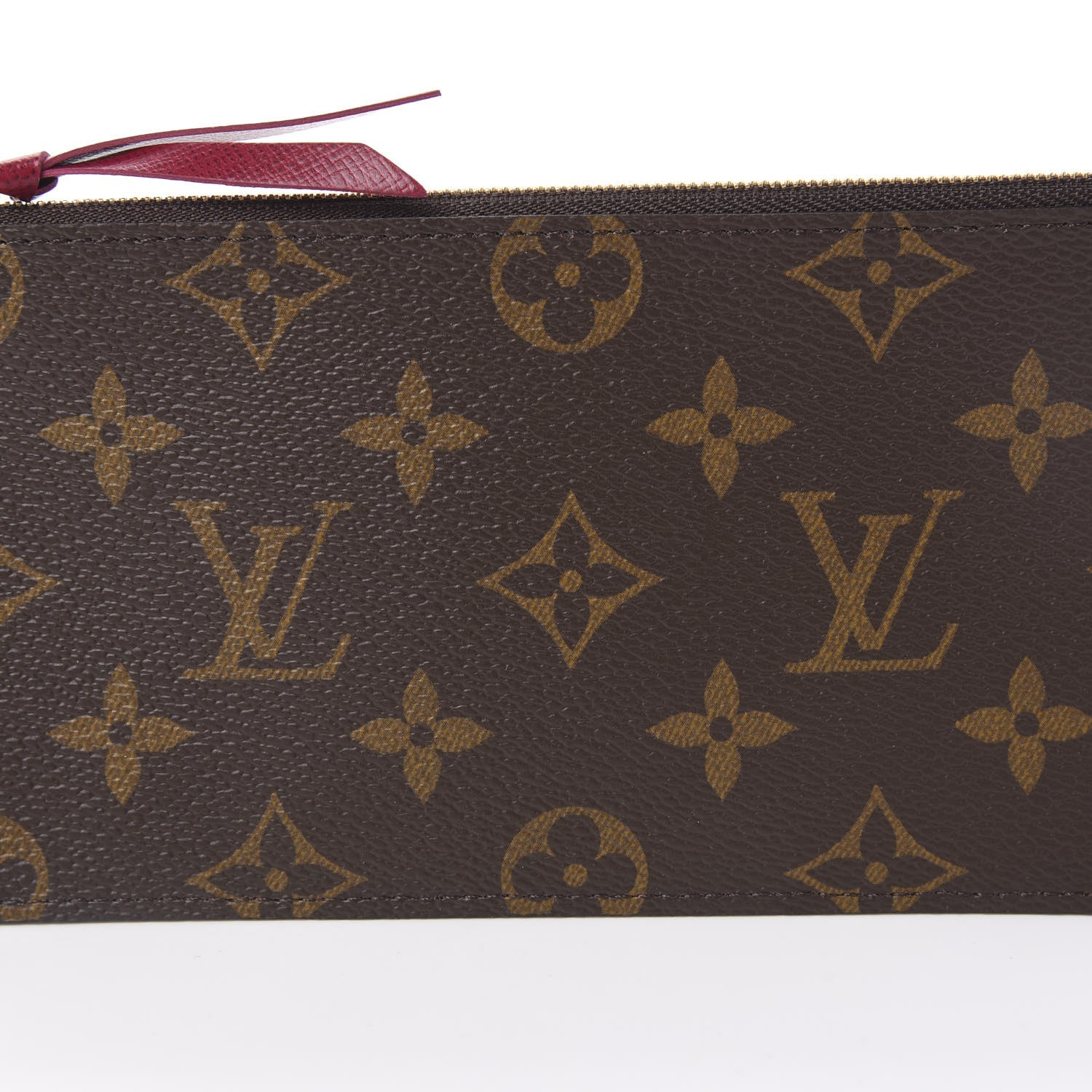Louis Vuitton Monogram Felicie Chain Wallet Zippered Insert Fuchsia 8 of 8
