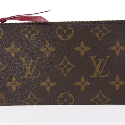 Louis Vuitton Monogram Felicie Chain Wallet Zippered Insert Fuchsia 8 of 8