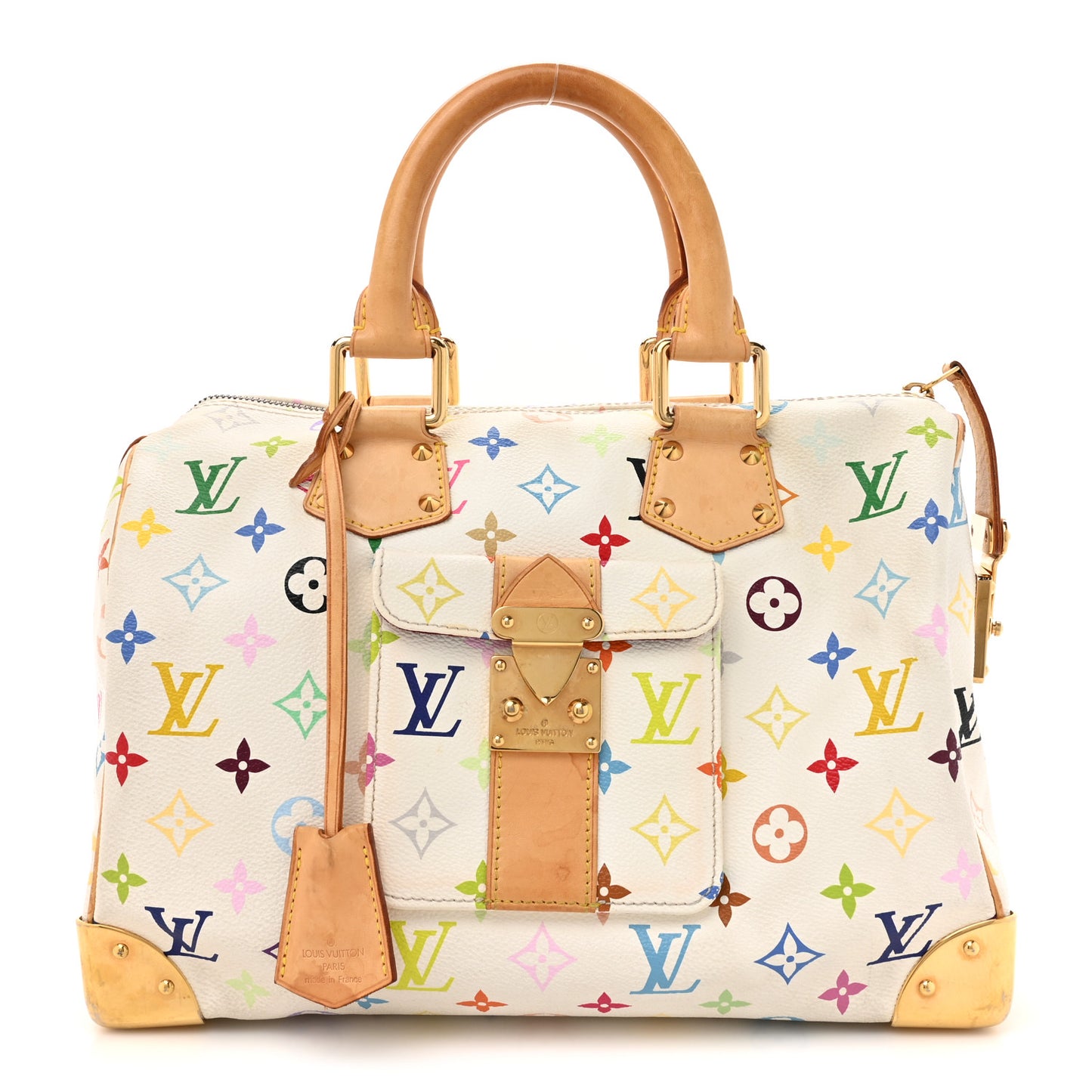 Monogram Multicolor Speedy 30 White