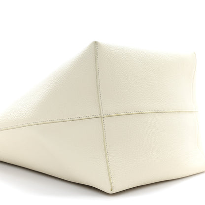 The Row Grained Calfskin Large N/S Park Tote Ivory 8 of 11