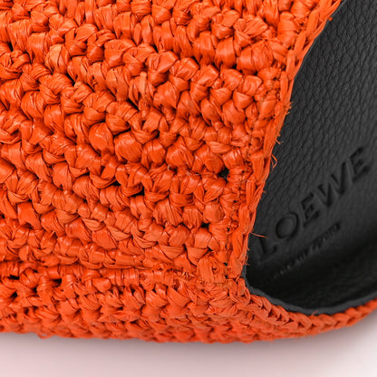 Loewe Raffia Mini Bunny Crossbody Bag Orange 8 of 9