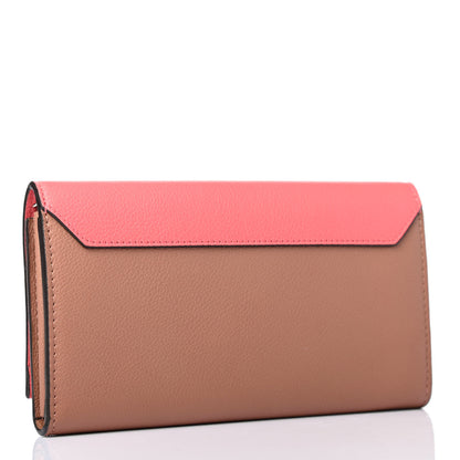 Louis Vuitton Calfskin Lockme II Wallet Blossom 2 of 4