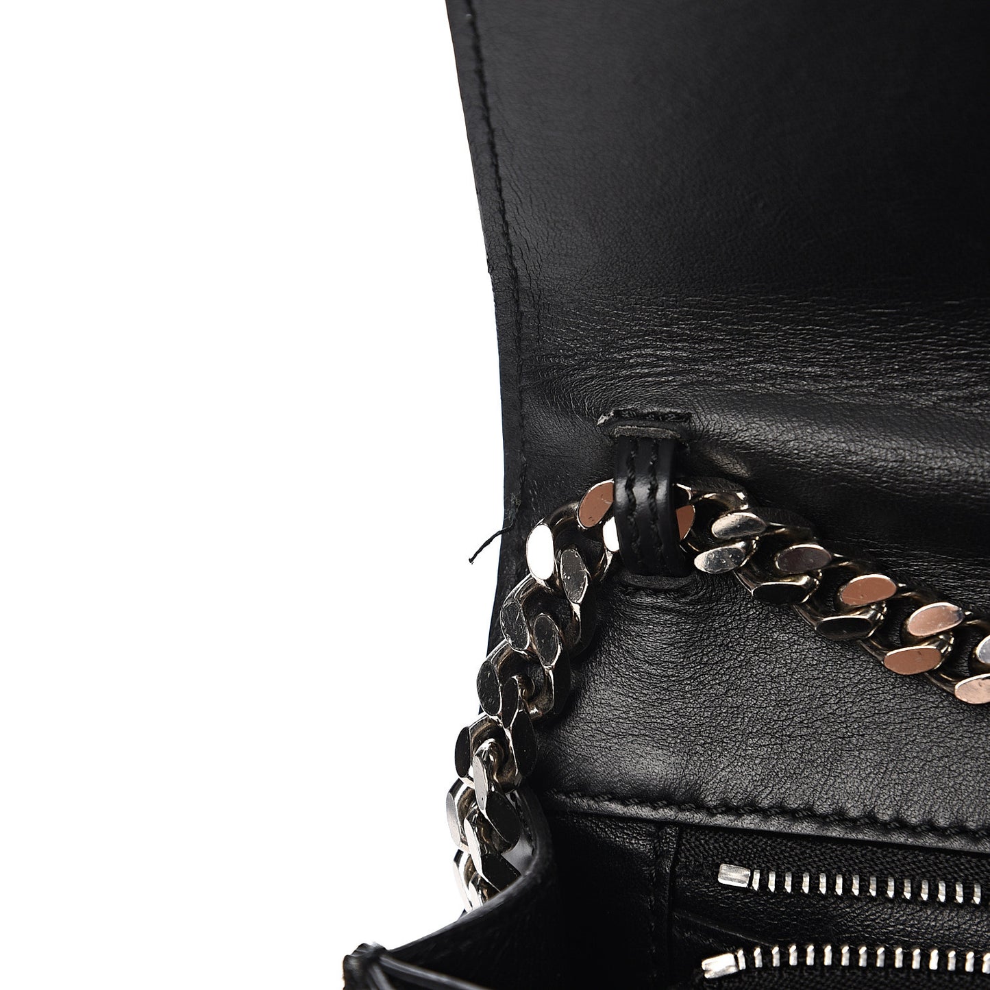 Calfskin Montage Print Small TB Bag Black