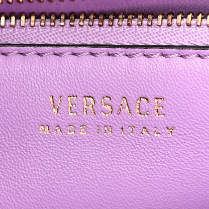 Versace Calfskin Medium La Medusa Top Handle Handbag Red 6 of 9