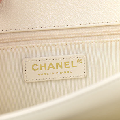 Chanel Calfskin Quilted Smart Pocket Crossbody Bag White 6 of 11