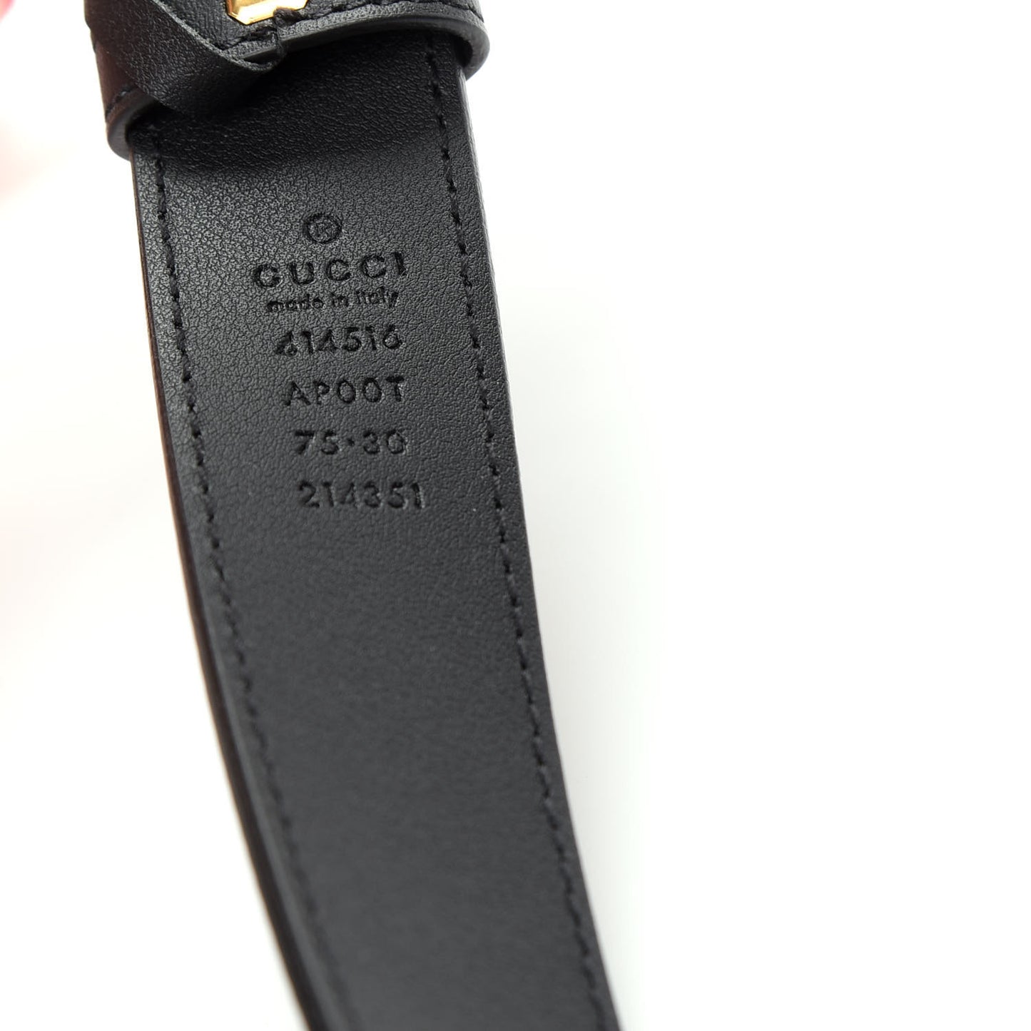 Calfskin Double G 30mm Belt 75 30 Black