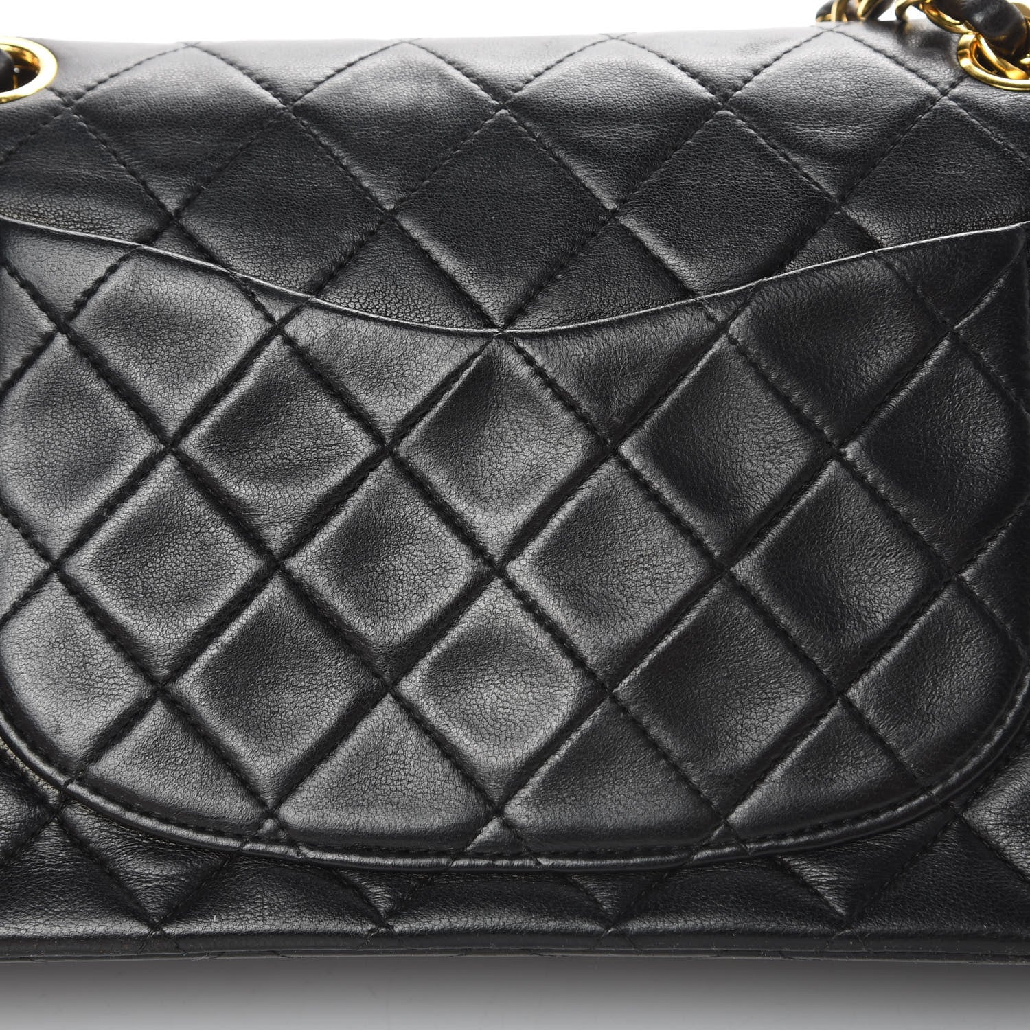 Chanel Lambskin Quilted Small Double Flap Black 15 of 15