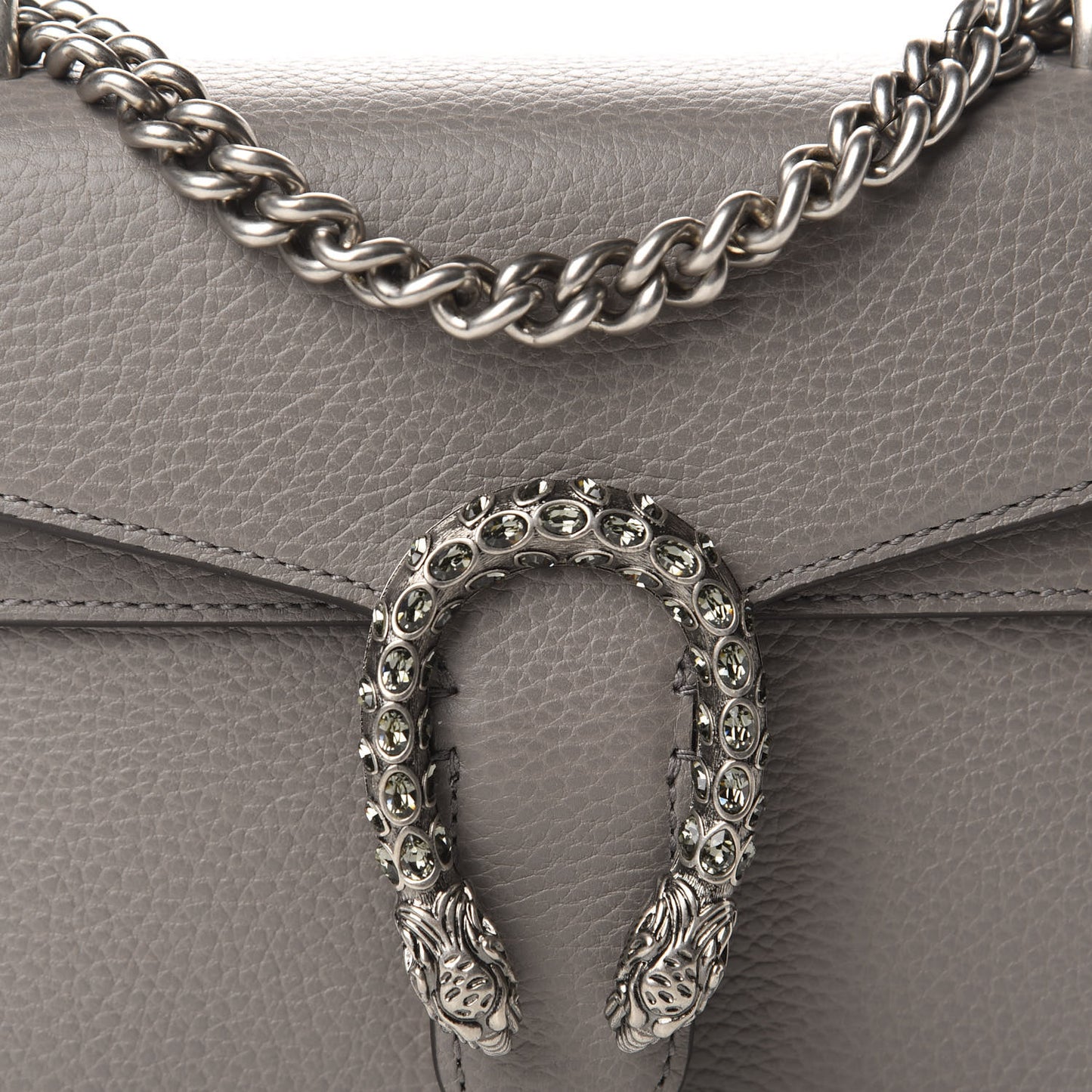 Calfskin Mini Dionysus Shoulder Bag Dusty Grey