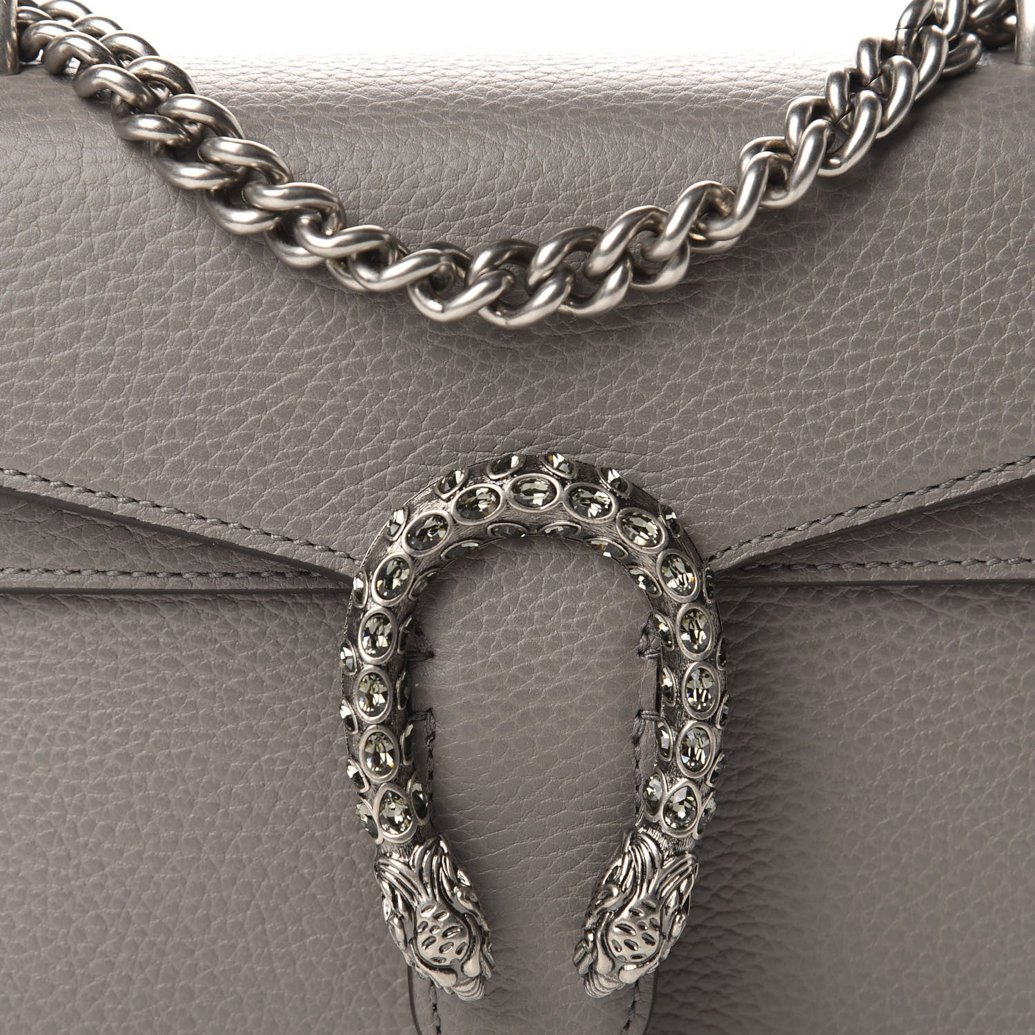 Gucci Calfskin Mini Dionysus Shoulder Bag Dusty Grey 10 of 10