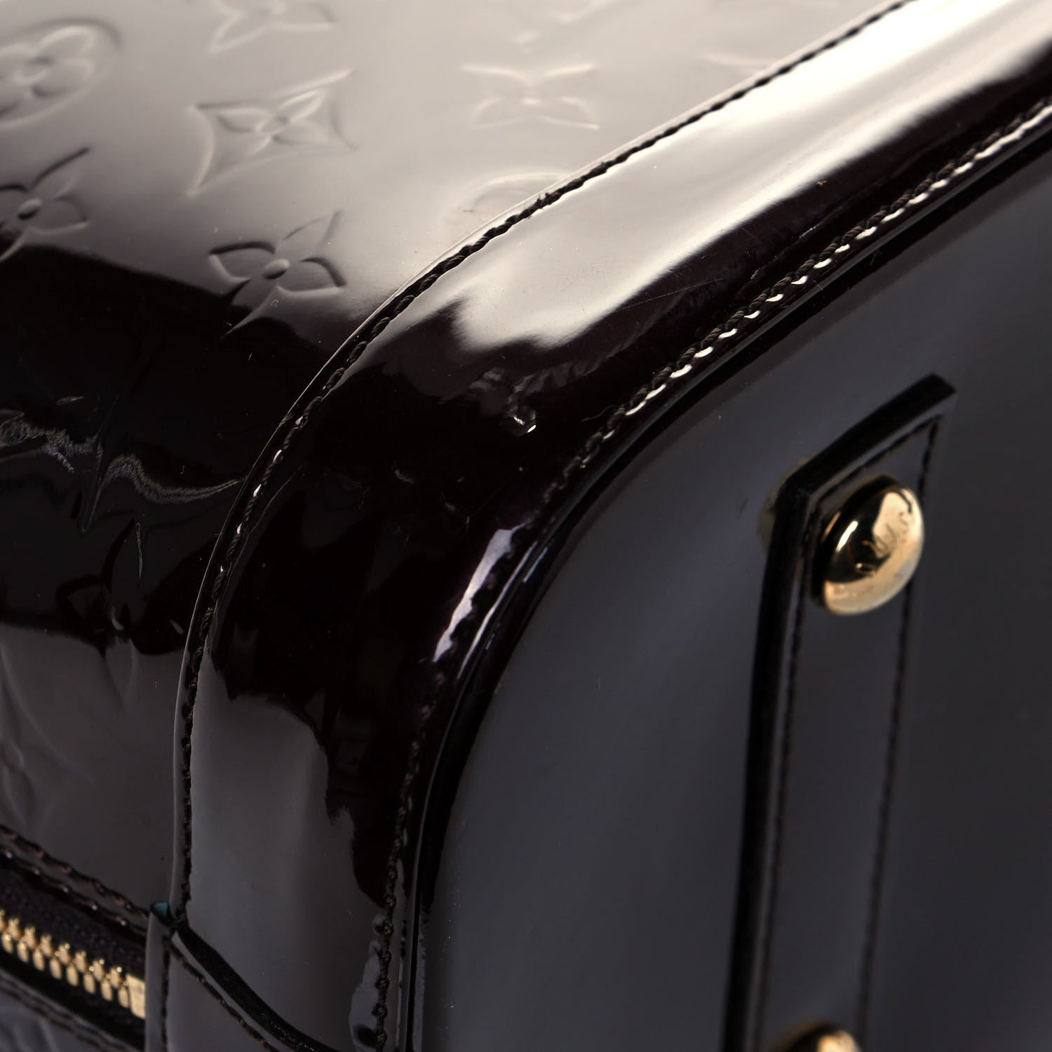 Louis Vuitton Vernis Alma MM Amarante 10 of 12