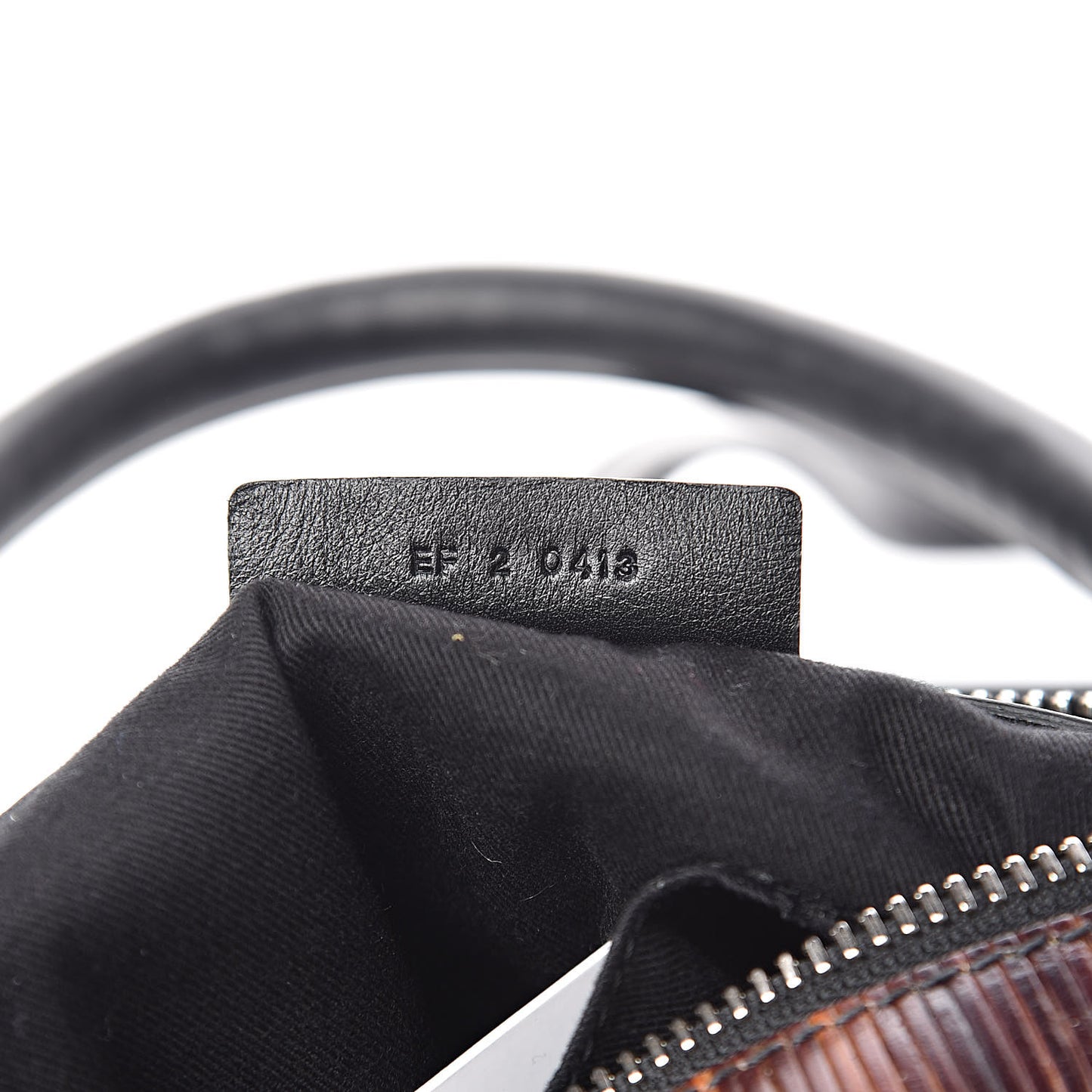 Smooth Calfskin Wood Paneled Small Pandora Black