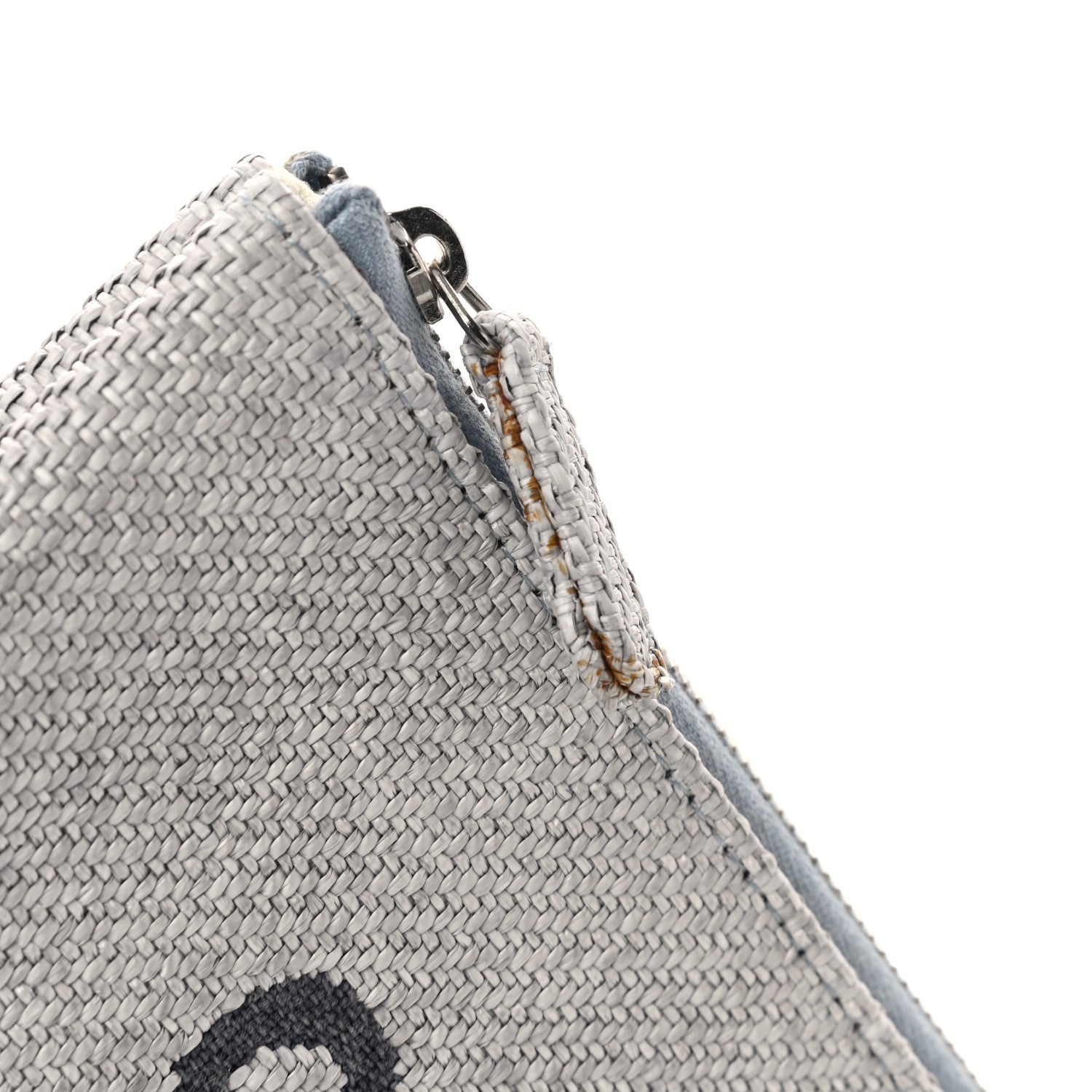 Chanel Canvas Medium Deauville Pouch Blue 8 of 9