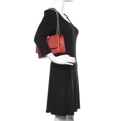 Chanel Lambskin Vertical Quilted Medium Single Flap Red 3 of 13