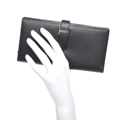 Hermes Epsom Bearn Gusset Wallet Black 2 of 8
