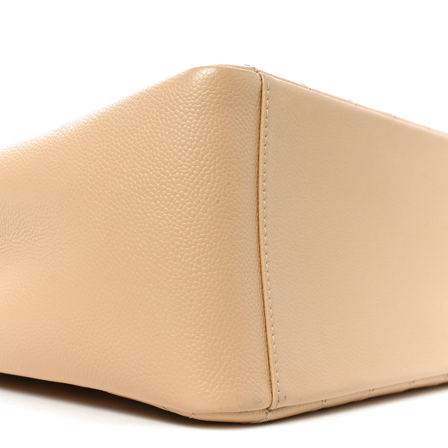 Caviar Quilted Grand Shopping Tote GST Beige Clair