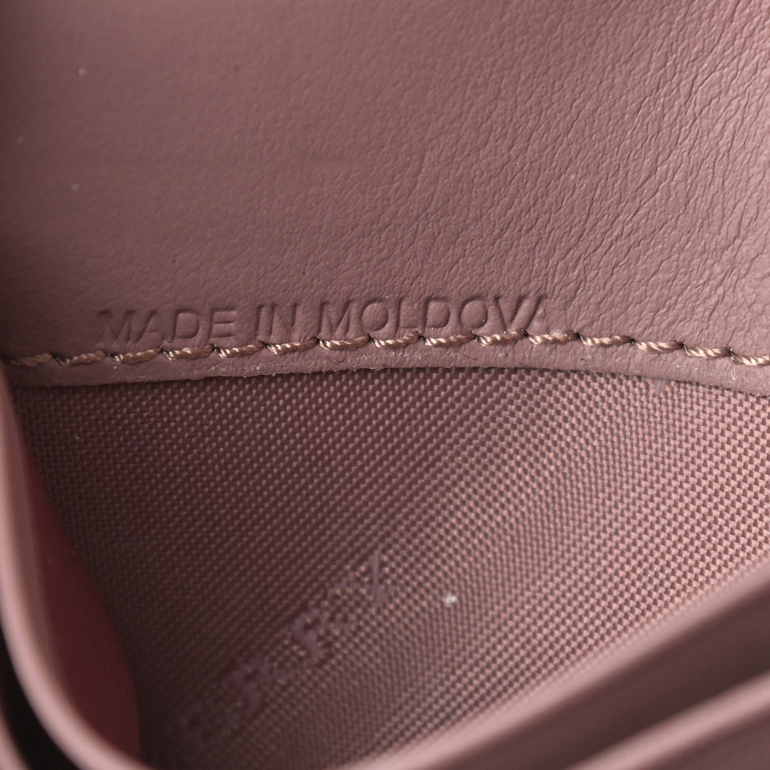 Burberry Haymarket Check Henley Wallet On Chain Dusty Pink 7 of 10
