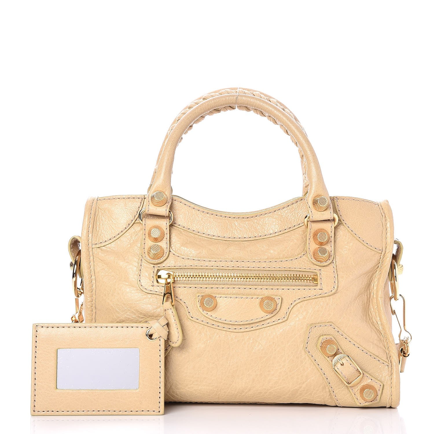 Balenciaga Agneau Giant 12 Gold Hardware Mini City Dune 1 of 8