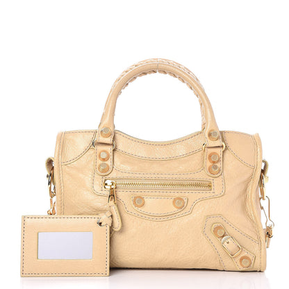 Balenciaga Agneau Giant 12 Gold Hardware Mini City Dune 1 of 8