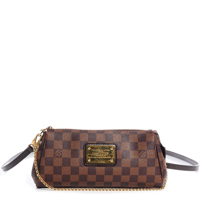 Louis Vuitton Damier Ebene Eva Clutch 1 of 8