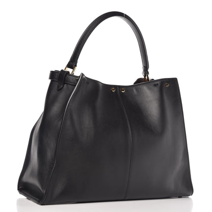 Fendi Vitello Seta Century Large Peekaboo X-Lite Black Fragola 3 of 11
