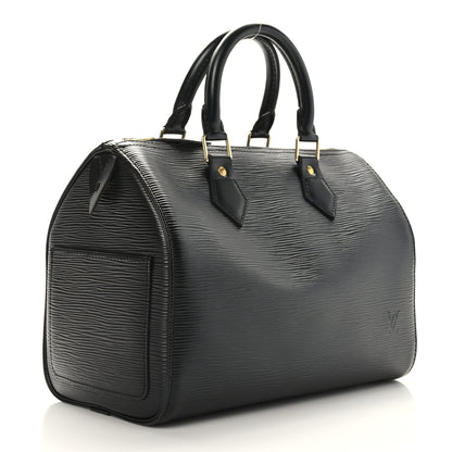 Louis Vuitton Epi Speedy 25 Black 3 of 11