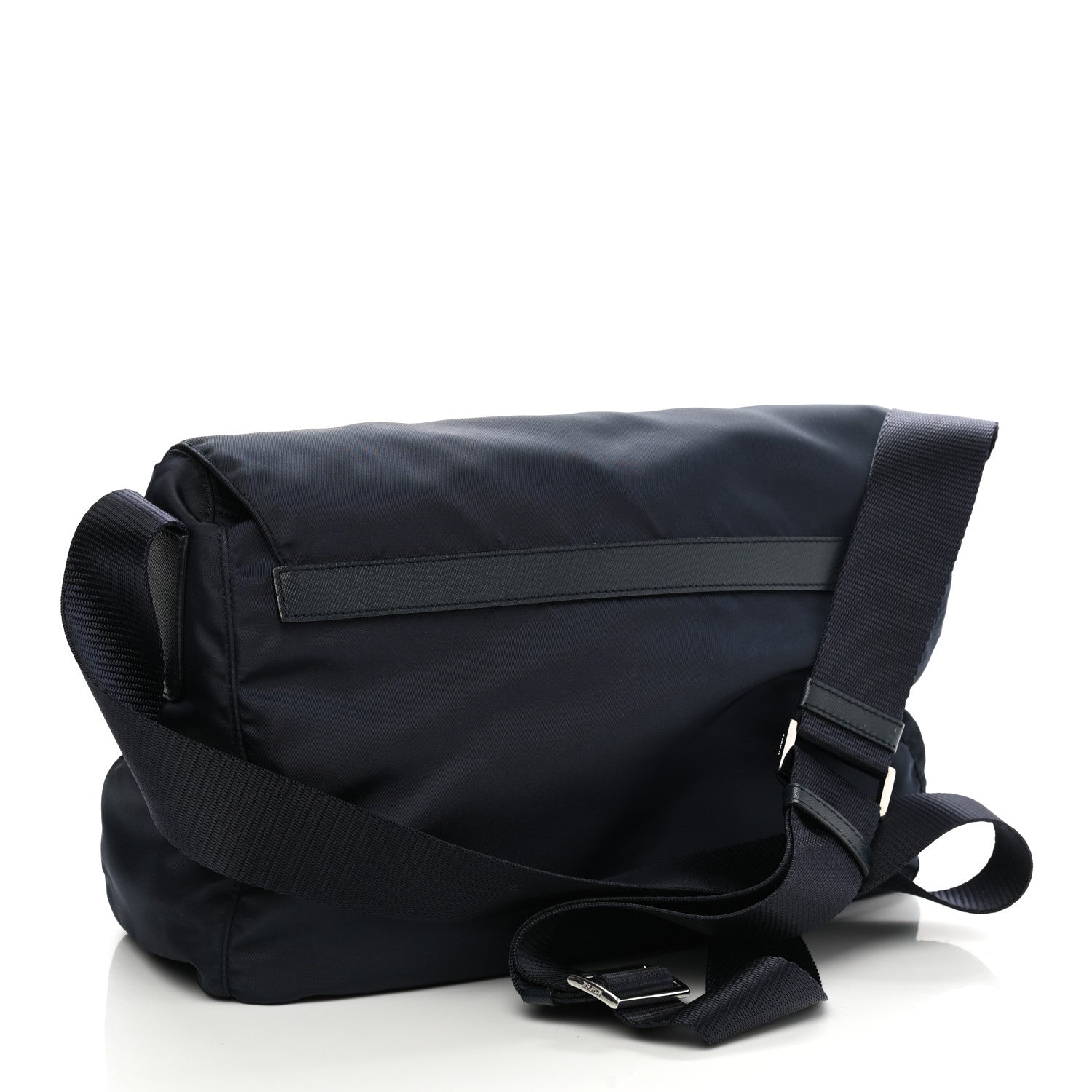 Prada Tessuto Nylon Saffiano Vela Messenger Bag Baltico 2 of 9