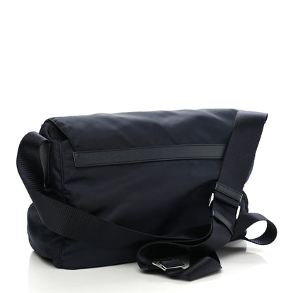 Prada Tessuto Nylon Saffiano Vela Messenger Bag Baltico 2 of 9