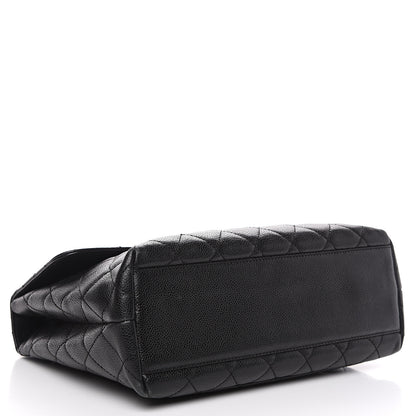 Chanel Caviar Quilted Jumbo Kelly Flap Black 3 of 18