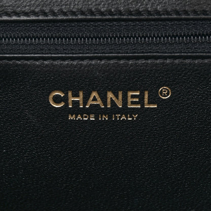 Chanel Caviar Quilted Large CC Filigree Vanity Case Navy Black 7 of 11
