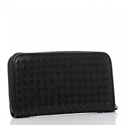 Bottega Veneta Nappa Intrecciato Zip Around Wallet Black 3 of 6