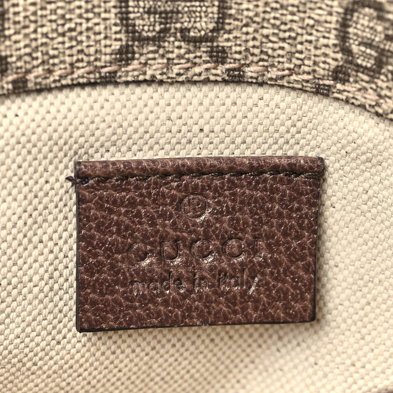 Gucci GG Supreme Web Totem Three Piece Monogram Shoulder Bag Dark Brown 6 of 9