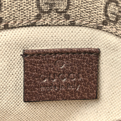 Gucci GG Supreme Web Totem Three Piece Monogram Shoulder Bag Dark Brown 6 of 9