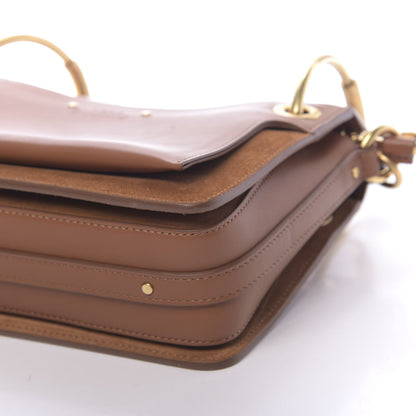 Chloe Calfskin Suede Small Roy Bag Caramel 7 of 8