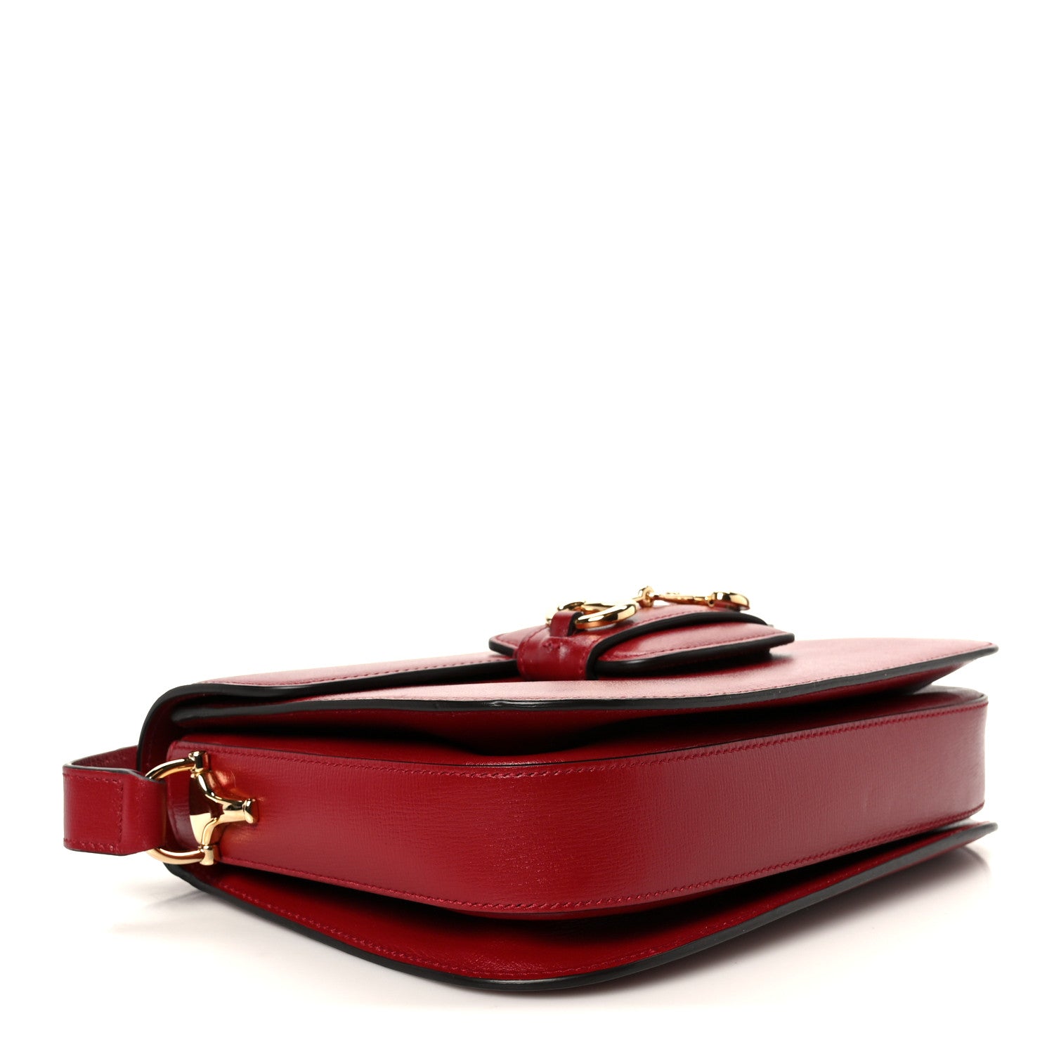 Gucci Azalea Calfskin Horsebit 1955 Shoulder Bag New Cherry Red 4 of 11