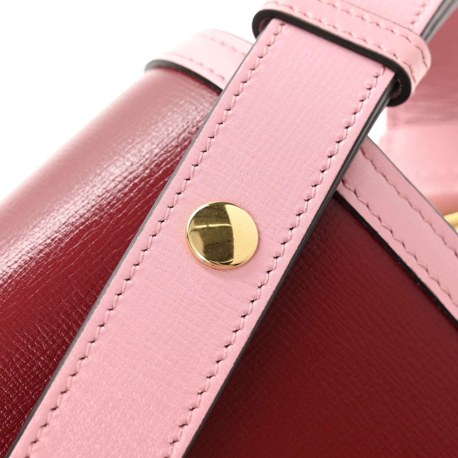 Gucci Azalea Calfskin Horsebit 1955 Shoulder Bag New Cherry Red Wild Rose 11 of 11