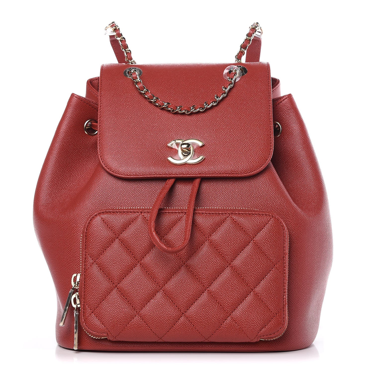 Chanel Caviar Quilted Business Affinity Backpack Dark Red 1 of 11